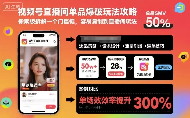 视频号直播间单品爆破玩法攻略，像素级拆解一个门槛低，容易复制到直播间玩法 - 付费阅读