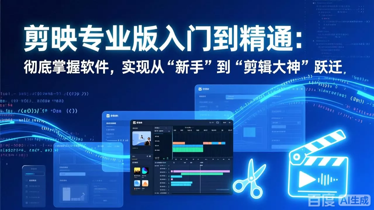 剪映专业版入门到精通：彻底掌握软件，实现从“新手”到“剪辑大神”跃迁 - 付费阅读