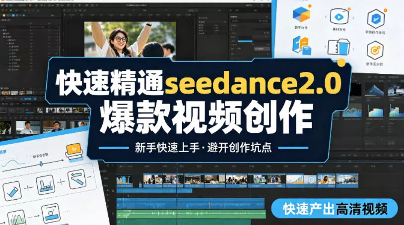 快速精通seedance2.0爆款视频创作，快速产出高清视频，避开大量创作坑点，新手也能快速上手 - 付费阅读