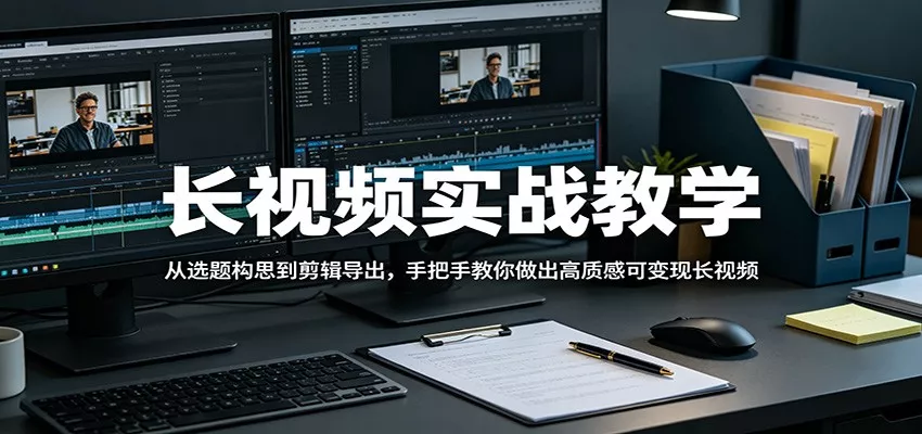 长视频实战教学，从选题构思到剪辑导出，手把手教你做出高质感可变现长视频 - 付费阅读