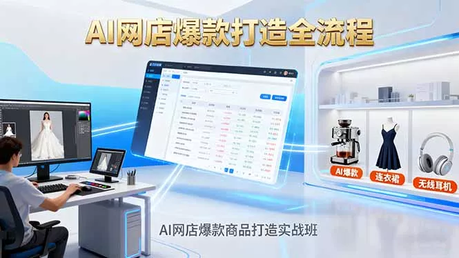 AI网店爆款商品打造实战班：AI技术实现商品图智能处理，快速搭建AI网店 - 付费阅读