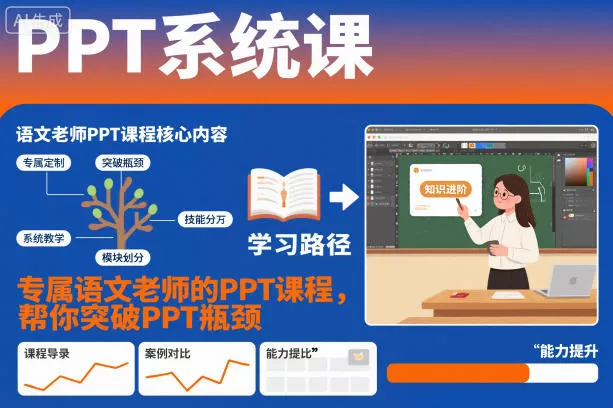 PPT系统课，专属语文老师的PPT课程，帮你突破PPT瓶颈 - 付费阅读