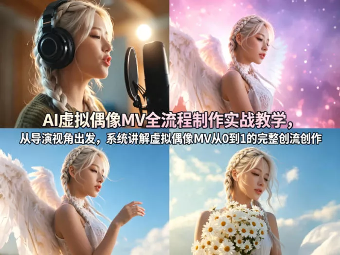 AI虚拟偶像MV全流程制作实战教学，从导演视角出发，系统讲解虚拟偶像MV从0到1的完整创作流程 - 付费阅读