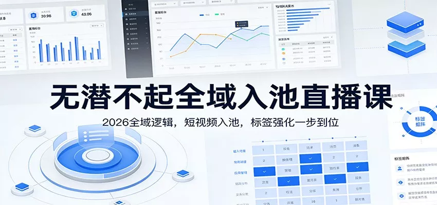 无潜不起全域入池直播课：2026全域逻辑，短视频入池，标签强化一步到位 - 付费阅读