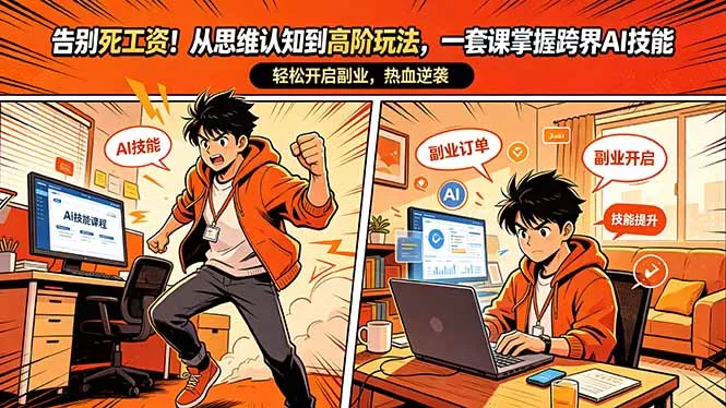 告别死工资！从思维认知到高阶玩法，一套课掌握跨界AI技能，轻松开启副业 - 付费阅读