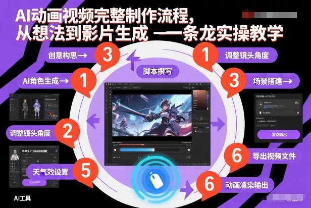 AI动画视频完整制作流程，从想法到影片生成一条龙实操教学 - 付费阅读
