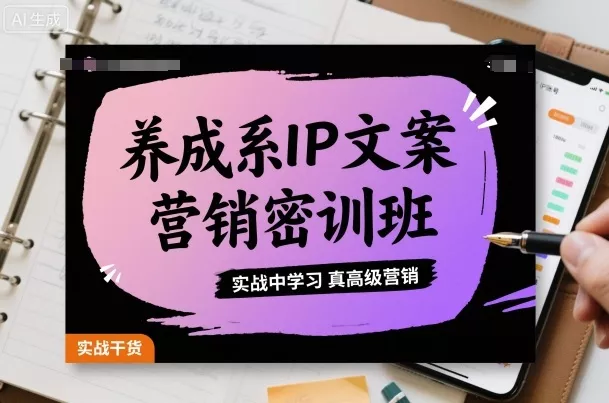 养成系IP文案营销密训班，实战中学习真高级营销 - 付费阅读
