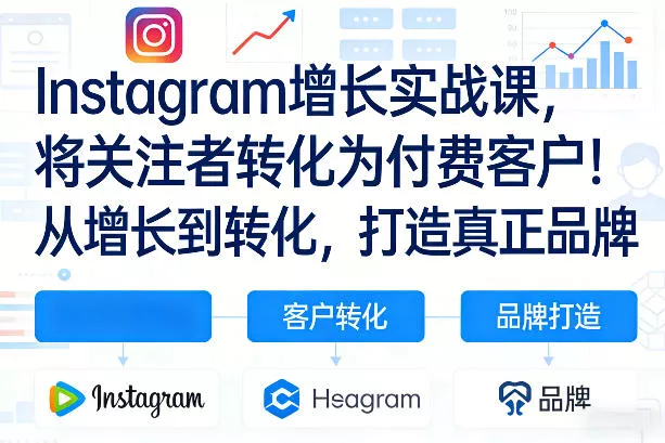 Instagram增长实战课，将关注者转化为付费客户！从增长到转化，打造真正品牌(双语字幕) - 付费阅读