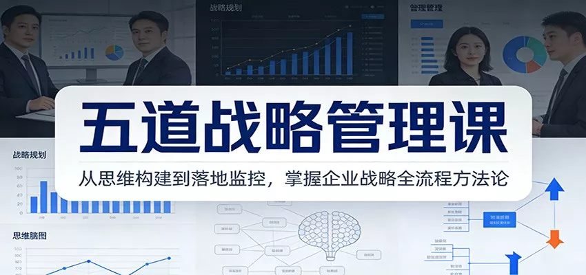 五道战略管理课：从思维构建到落地监控，掌握企业战略全流程方法论 - 付费阅读
