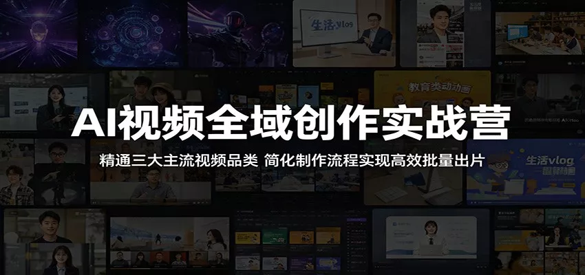 AI视频全域创作实战营：精通三大主流视频品类，简化制作流程实现高效批量出片 - 付费阅读