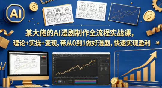 某大佬的AI漫剧制作全流程实战课，理论+实操+变现，带从0到1做好漫剧，快速实现盈利 - 付费阅读