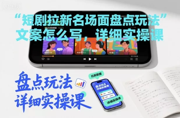 短剧拉新名场面盘点玩法文案怎么写，详细实操课 - 付费阅读
