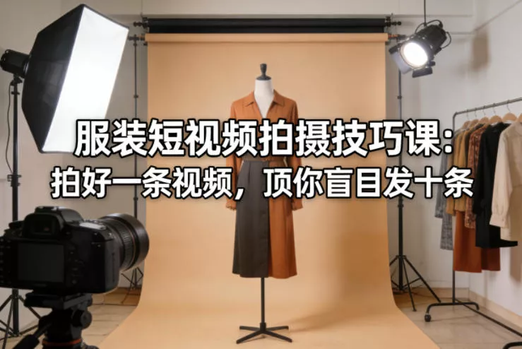 服装短视频拍摄技巧课：拍好一条视频，顶你盲目发十条 - 付费阅读