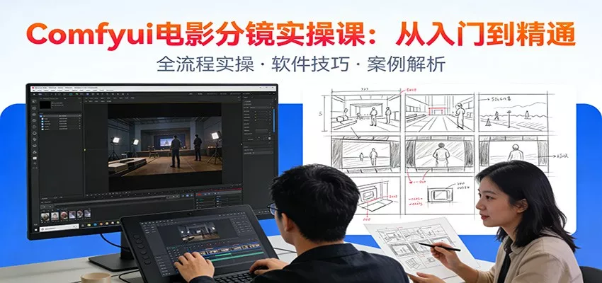 ComfyUI电影分镜实操课：分镜一致性，全流程AI视频制作，零基础也能做专业分镜 - 付费阅读