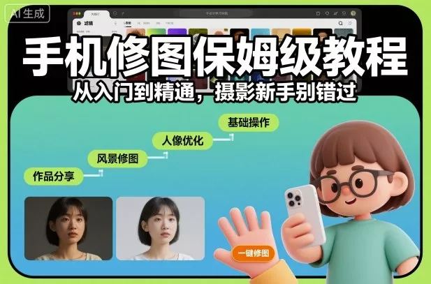 手机修图保姆级教程，从入门到精通，摄影新手别错过 - 付费阅读