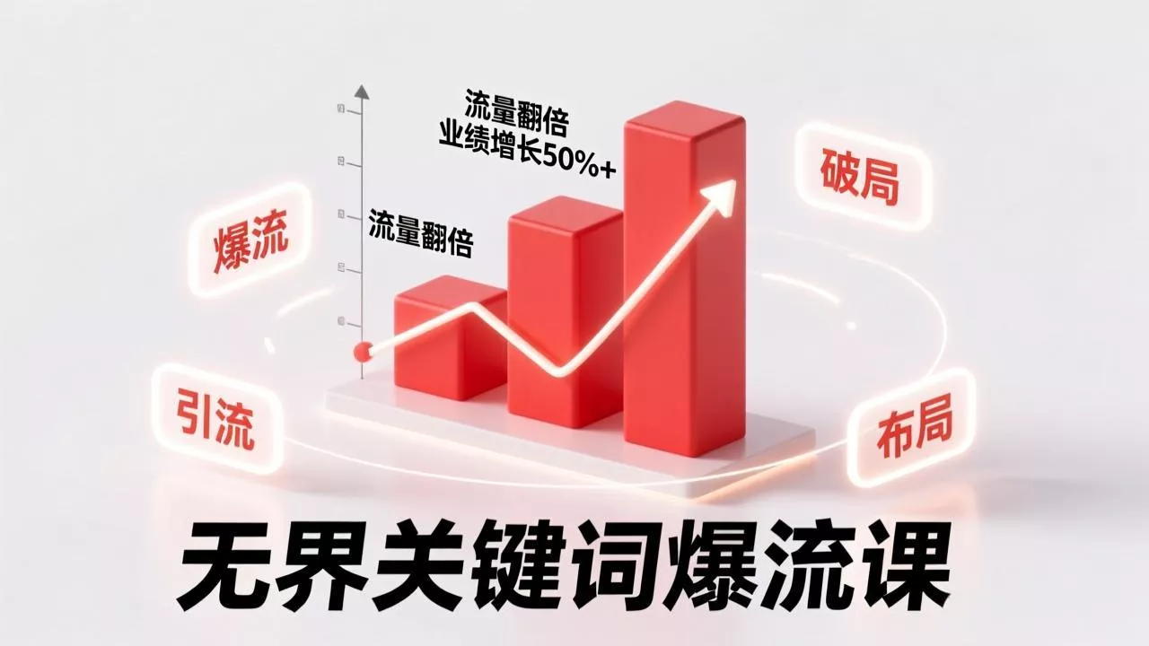 无界关键词爆流课，破局布局逻辑、阶段精准引流，实现流量翻倍，店铺业绩增长50%+。 - 付费阅读