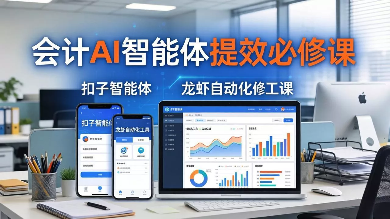 财务会计AI智能体提效必修课：扣子智能体+龙虾自动化+报表分析，一站式提升财务工作效率 - 付费阅读