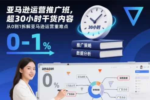 亚马逊运营推广班，超30小时干货内容，从0到1拆解亚马逊运营重难点 - 付费阅读