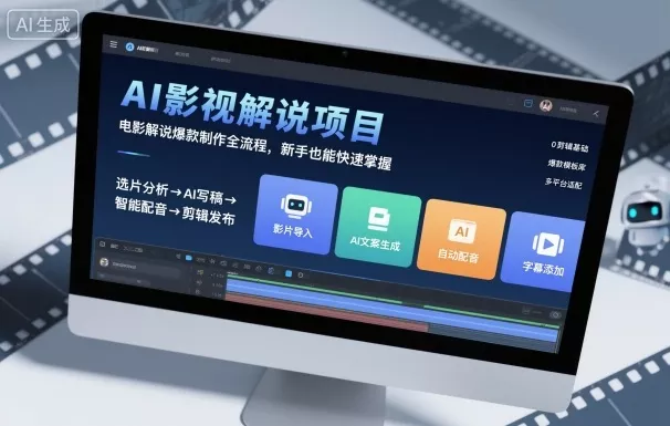 AI影视解说项目，电影解说爆款制作全流程，新手也能快速掌握 - 付费阅读