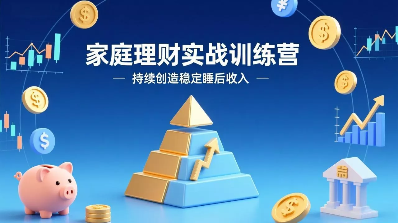 家庭理财实战训练营：从0到1建体系，三阶进阶层层递进，助你持续创造稳定睡后收入 - 付费阅读