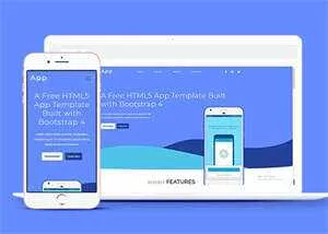 Bootstrap4手机APP网站模板源码 - 付费阅读