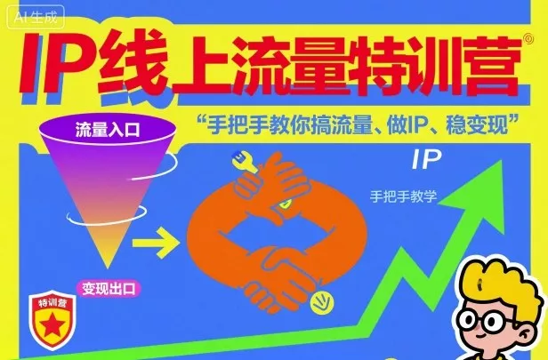 IP线上流量特训营，手把手教你搞流量、做IP、稳变现 - 付费阅读