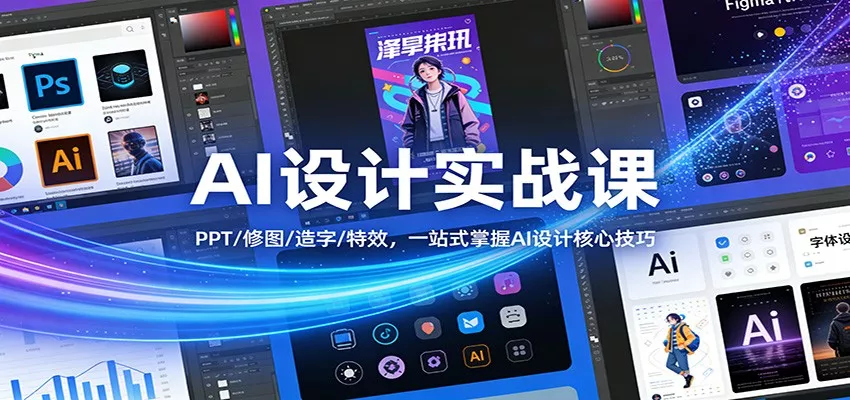 AI设计实战课：PPT/修图/造字/特效，一站式掌握AI设计核心技巧 - 付费阅读