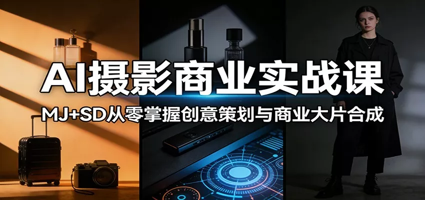 AI摄影商业实战课：MJ+SD从零掌握创意策划与商业大片合成 - 付费阅读