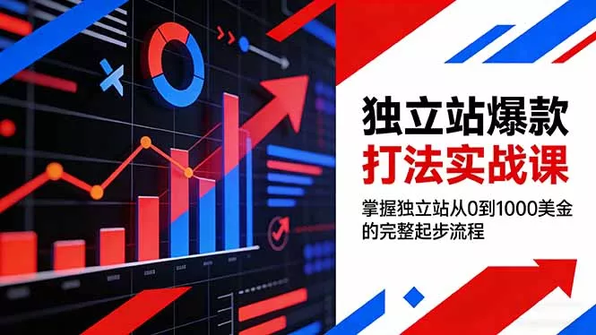 独立站爆款打法实战课，掌握独立站从0到1000美金的完整起步流程 - 付费阅读