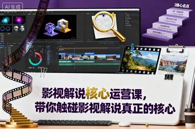 影视解说核心运营课，带你触碰影视解说真正的核心 - 付费阅读