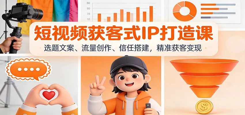 短视频获客式IP打造课：选题文案、流量创作、信任搭建，精准获客变现 - 付费阅读