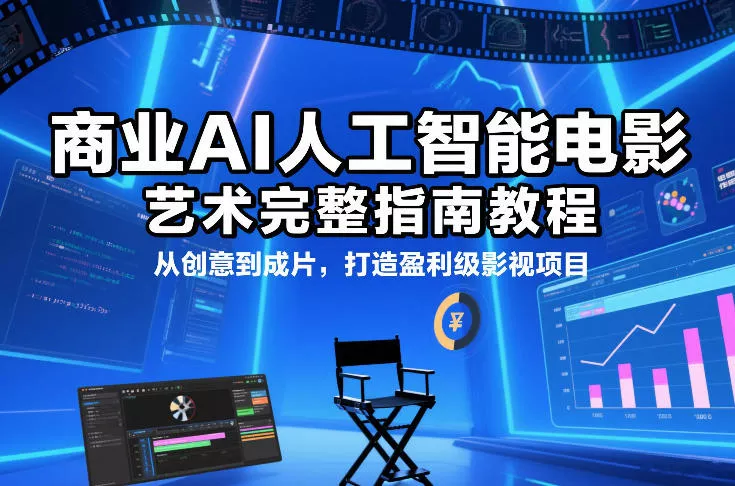 商业AI人工智能电影制作的艺术完整指南教程，从创意到成片，打造盈利级影视项目 - 付费阅读