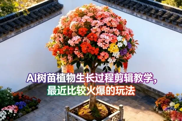 AI树苗植物生长过程剪辑教学，最近比较火爆的玩法 - 付费阅读