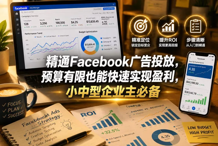 精通Facebook广告投放，预算有限也能快速实现盈利，小中型企业主必备【原创双语字幕】 - 付费阅读