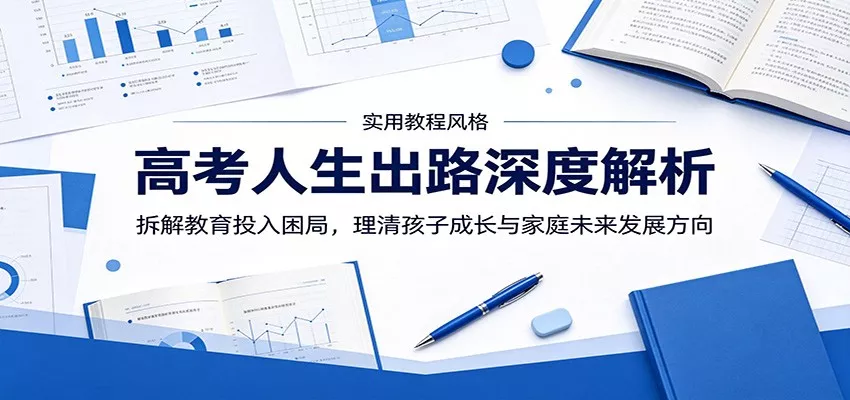 高考人生出路深度解析:拆解教育投入困局,理清孩子成长与家庭未来发展方向 - 付费阅读