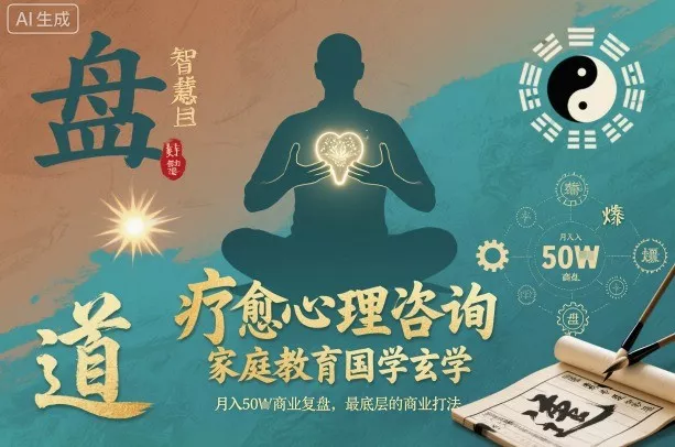 疗愈心理咨询，家庭教育国学玄学，月入50个商业复盘，最底层的商业打法 - 付费阅读