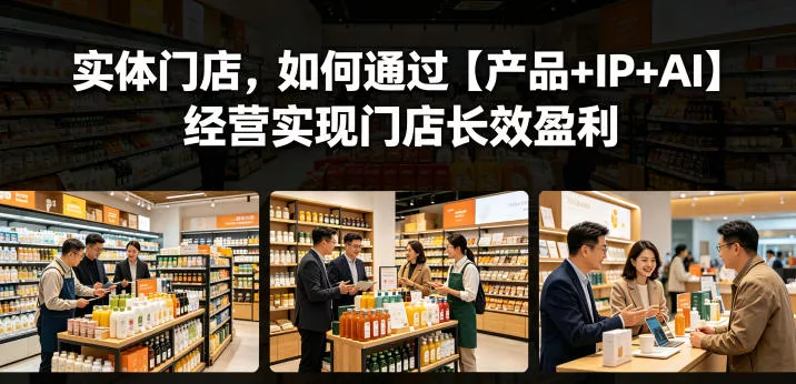 实体门店，如何通过【产品+IP+AI】经营实现门店长效盈利 - 付费阅读