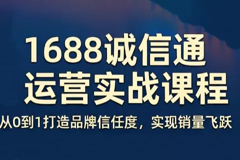 看山老师·阿里巴巴1688诚信通运营课程 - 付费阅读