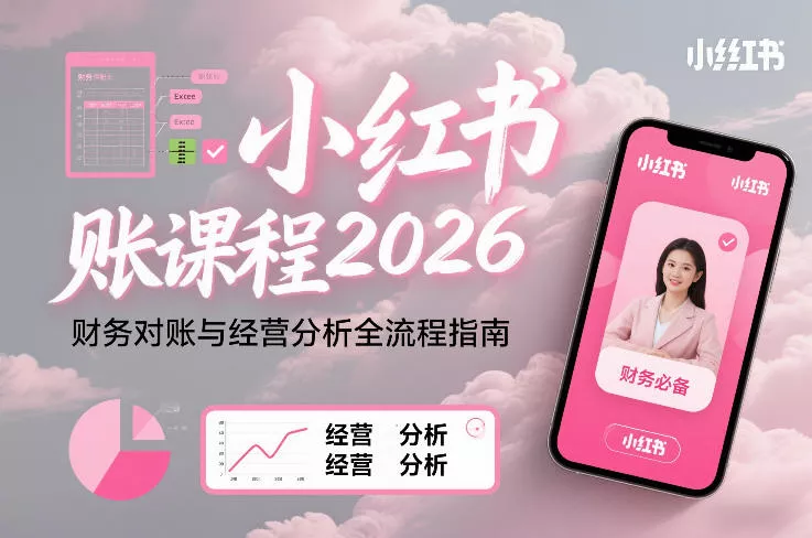 小红书对账课程2026，财务对账与经营分析全流程指南 - 付费阅读