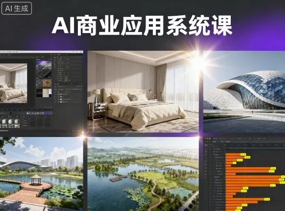AI商业应用系统课，室内-软装-建筑-景观，智能设计+效果图+动画画实战 - 付费阅读