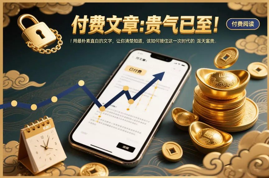 付费文章：贵气已至！用最朴素直白的文字，让你清楚知道，该如何接住这一次时代的泼天富贵 - 付费阅读