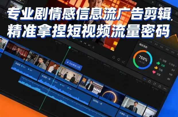 专业剧情感信息流广告剪辑，精准拿捏短视频流量密码 - 付费阅读