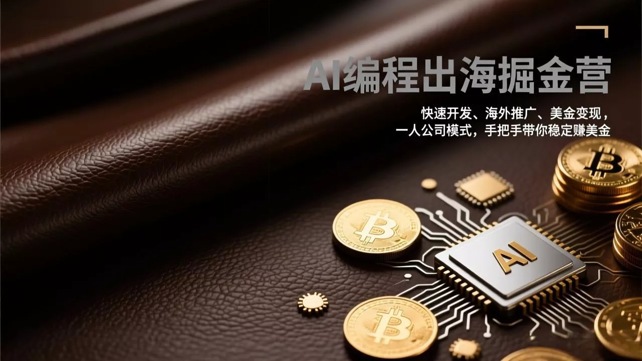 AI编程出海掘金营：快速开发、海外推广、美金变现，一人公司模式，手把手带你稳定赚美金 - 付费阅读
