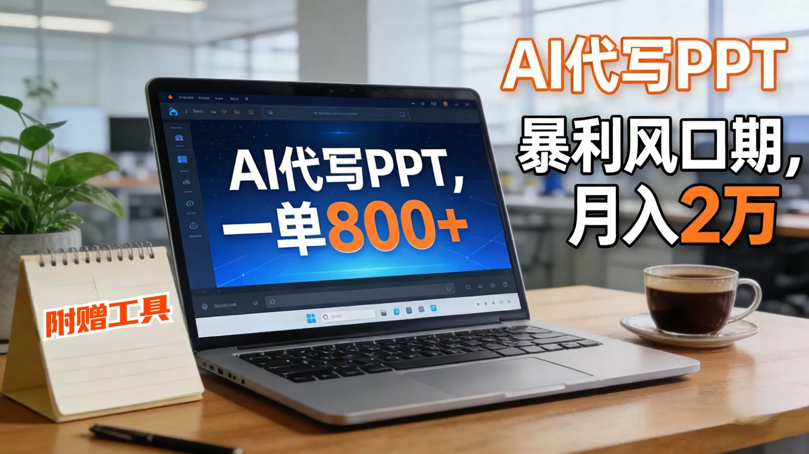 AI 代写做 PPT！一单狂赚 800+，风口期月入 2 万(工具 + 提示词直接送) - 付费阅读