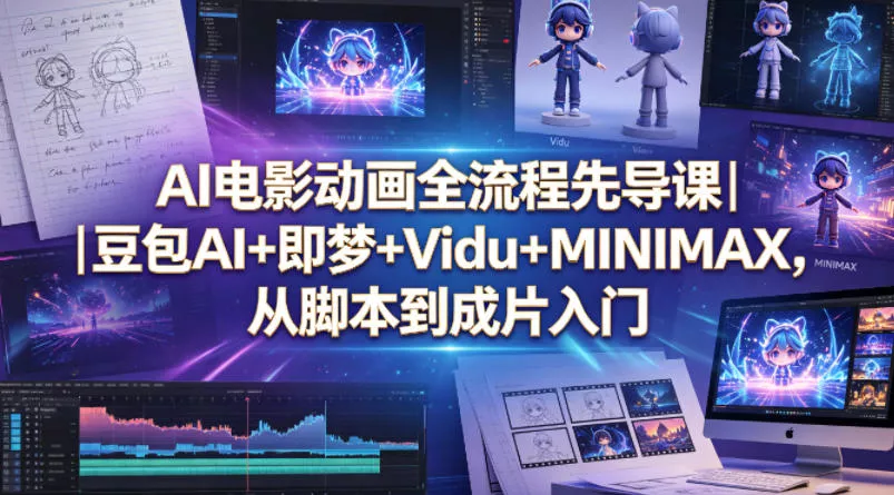 AI电影动画全流程先导课｜豆包AI+即梦+Vidu+MINIMAX，从脚本到成片入门 - 付费阅读