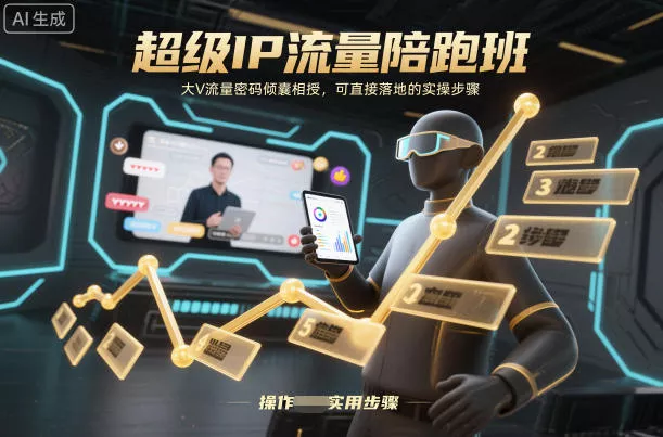 超级IP流量陪跑班，大V流量密码倾囊相授，可直接落地的实操步骤 - 付费阅读