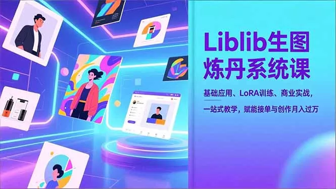 Liblib生图炼丹系统课，基础应用、LoRA训练、商业实战，一站式教学，赋能接单与创作月入过万 - 付费阅读