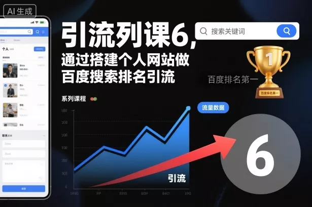 引流系列课6，通过搭建个人网站做百度搜索排名引流 - 付费阅读