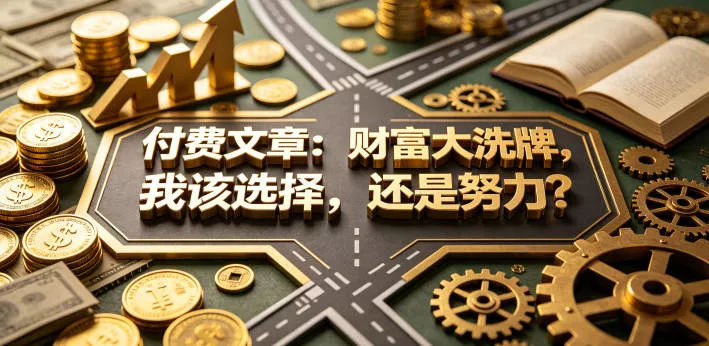 付费文章：财富大洗牌，我该选择，还是努力？ - 付费阅读