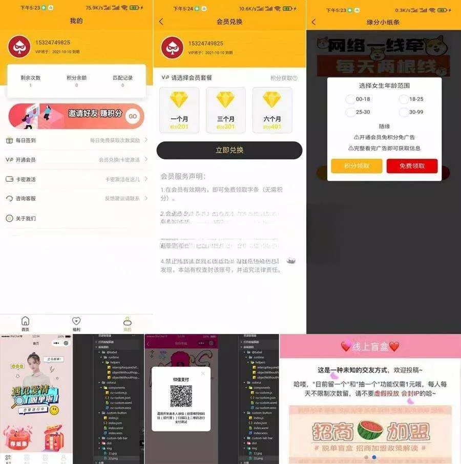三套脱单盲盒/交友盲盒系统源码/公众号源码+小程序源码 - 付费阅读